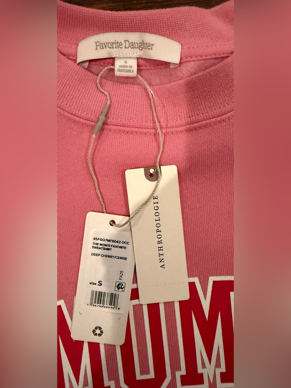 Favorite Daughter Mom’s Favorite Sweatshirt Anthropologie NWT, Size S - Picture 6 of 6